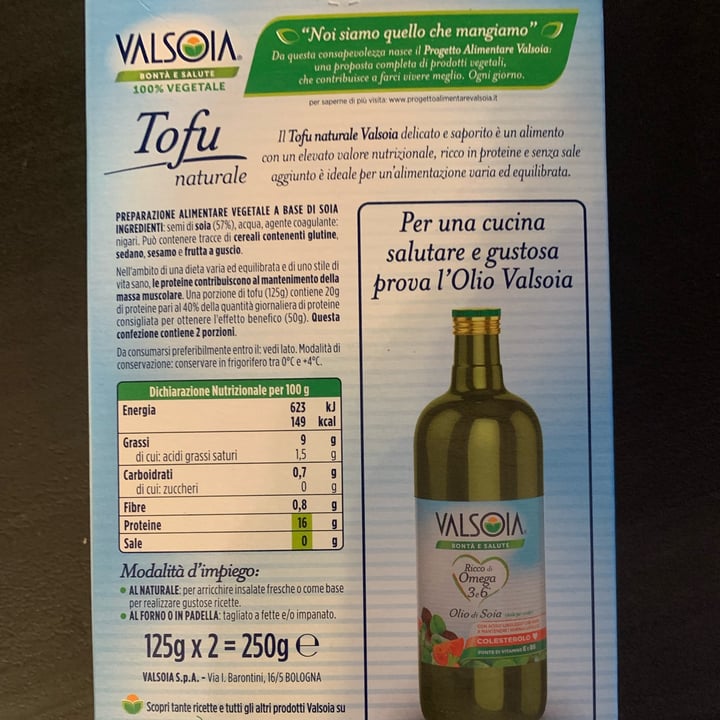 photo of Valsoia tofu valsoia Tofu shared by @silviavenanzoni on  03 May 2023 - review