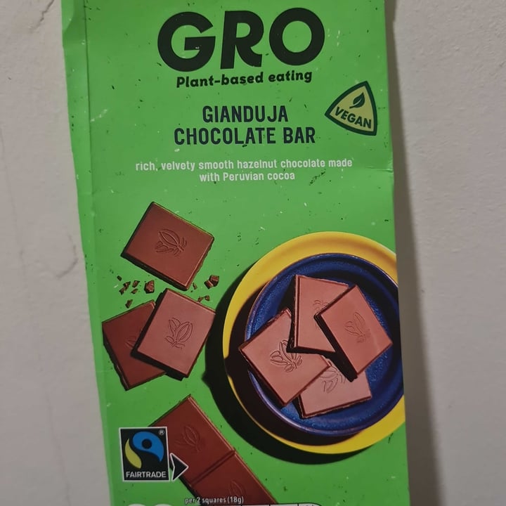 photo of GRO Gianduja Chocolate Bar shared by @ninarowan on  13 Feb 2023 - review