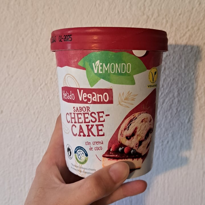 photo of Vemondo Helado Vegano sabor Cheese-Cake shared by @penoucos on  26 May 2023 - review