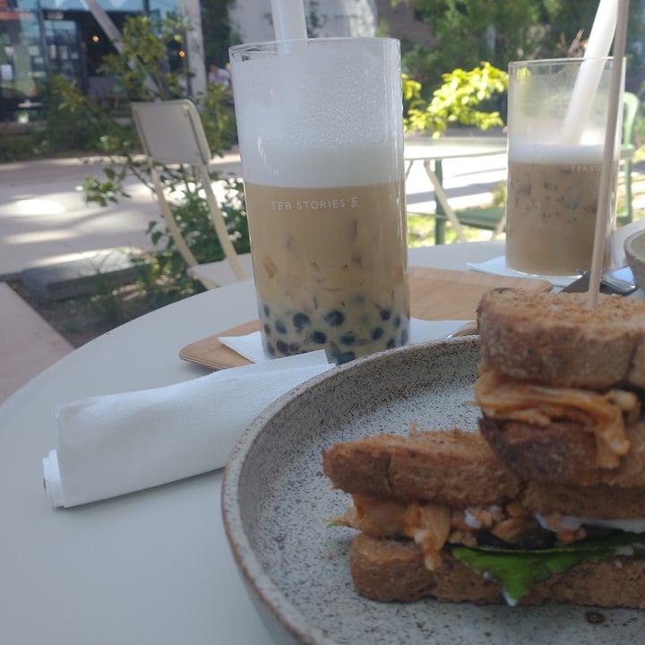 photo of Tea stories Pulled Teriyaki Jackfruit Toastie shared by @kamerplant on  24 Jun 2023 - review