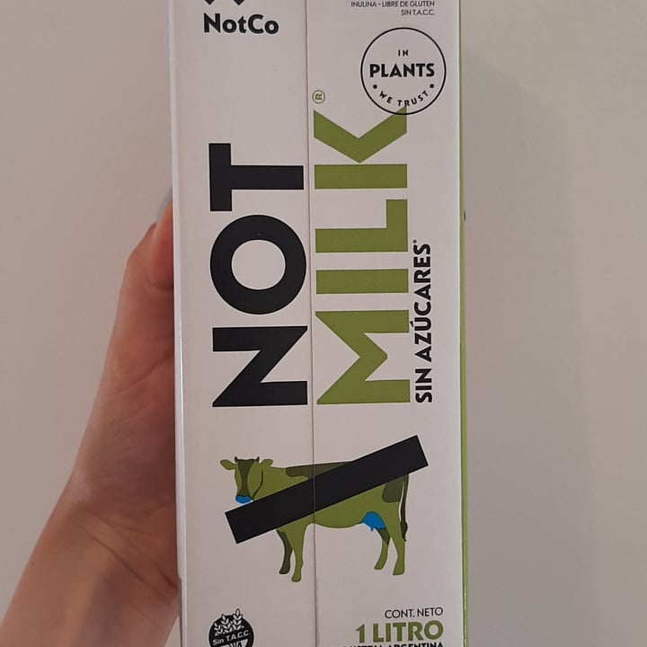 photo of NotCo Not Milk Sin Azúcar shared by @aguimoreno on  06 Feb 2023 - review
