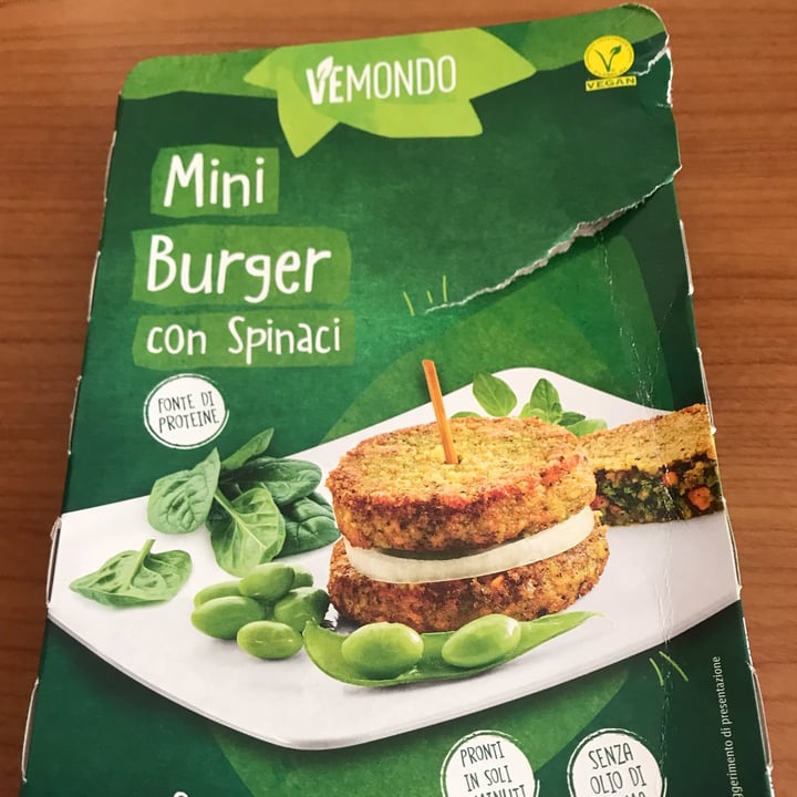 photo of Vemondo  vemondo mini burger con spinaci shared by @knulpa on  18 Dec 2022 - review
