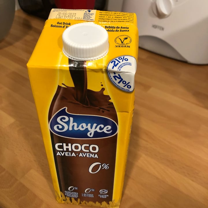 photo of Shoyce Chocolate Oat Drink shared by @veganmazza on  01 Jan 2023 - review
