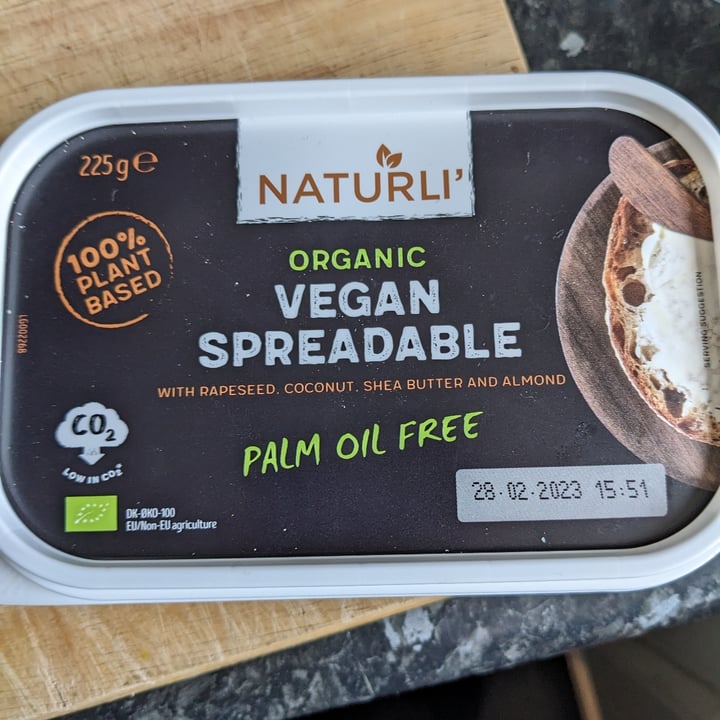 photo of Naturli' Naturli butter shared by @mjrapson on  15 Jan 2023 - review