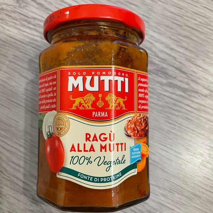 photo of Mutti Ragú Alla Mutti 100%Vegetale shared by @lorena85 on  25 Jan 2023 - review