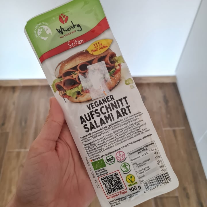 photo of Wheaty vegan salami slices shared by @kava-i-trava on  25 Apr 2023 - review