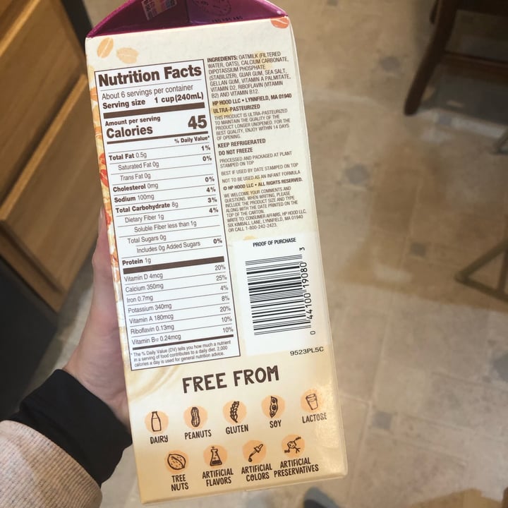 photo of Planet Oat Unsweetened Original Oatmilk shared by @meribean on  21 Jan 2023 - review