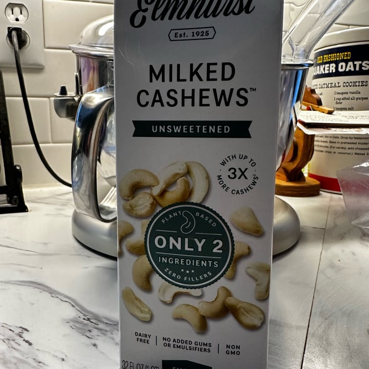 photo of Elmhurst 1925 Milked Cashews Unsweetened shared by @pielovingpal on  28 Jan 2023 - review