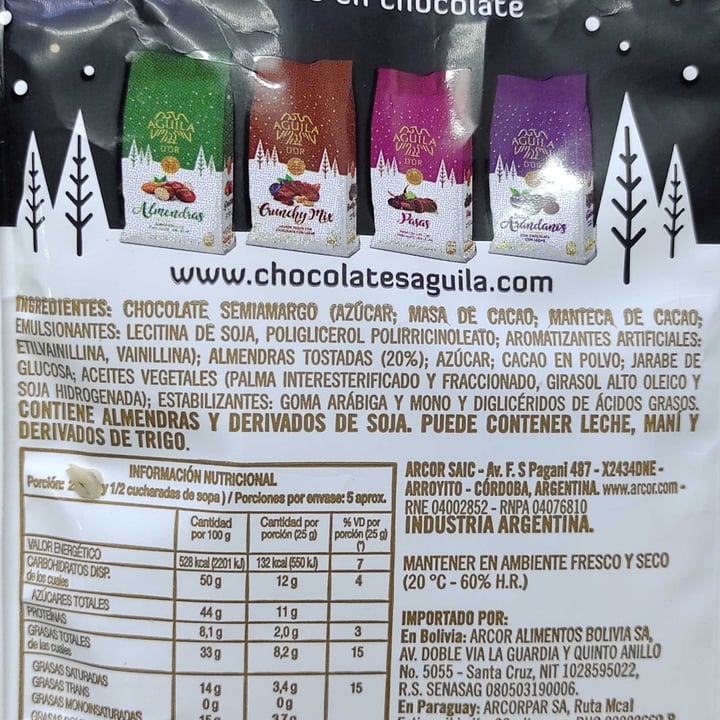 photo of Aguila D'or Black Velvet (almendras con chocolate 50% cacao) shared by @biancalesita on  25 Dec 2022 - review