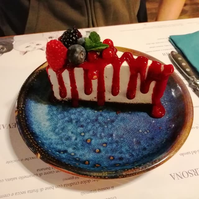 Photo of the dish “Vegan Cheesecake Ai Frutti Di Bosco”