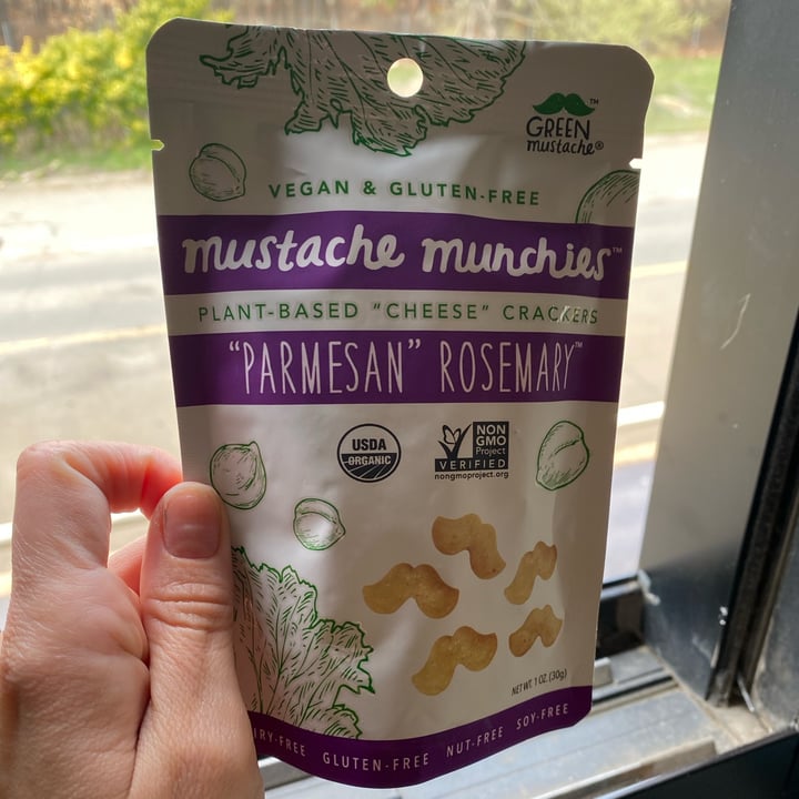 photo of Green Mustache Parmesan Rosemary Mustache Munchies shared by @catniponly on  02 May 2023 - review