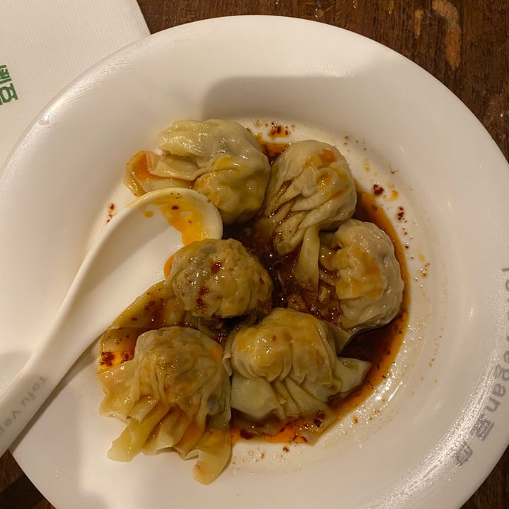 photo of Tofu Vegan Wontons In A Spicy Sauce shared by @alfiejameshall on  19 Jan 2023 - review