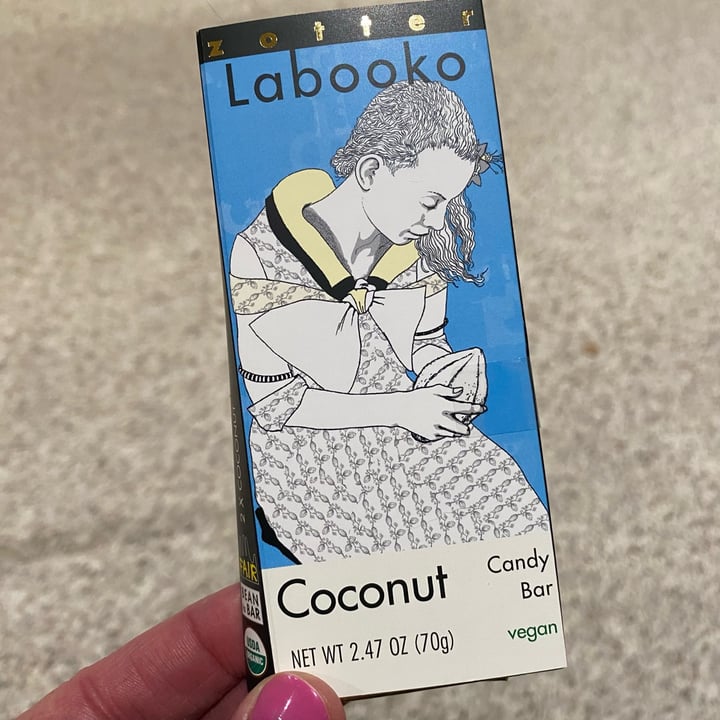 photo of Zotter Chocolates Labooko Coconut Candy Bar shared by @socalkitties on  23 Mar 2023 - review