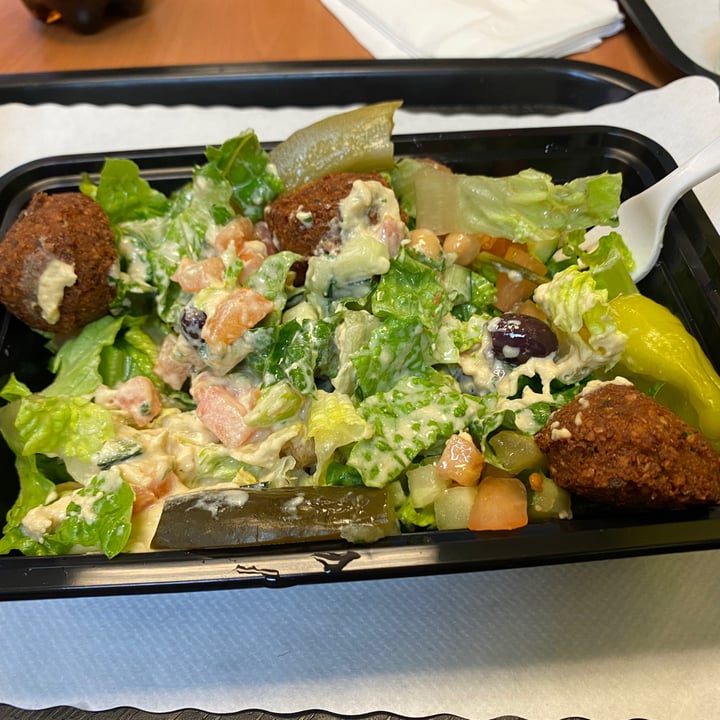 photo of Gyro One Mediterranean Grill Falafel Salad shared by @wfpbguy on  04 Feb 2023 - review