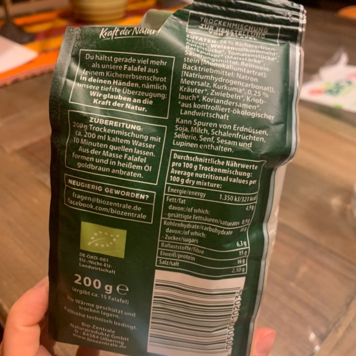 photo of Bio Zentrale Falafel Mix shared by @inesr on  25 Apr 2023 - review