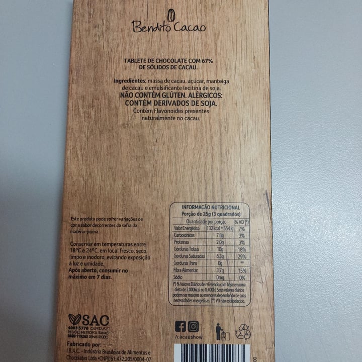 photo of Bendito Cacao Bendito Cacao Dedo de Deus shared by @audreynunes on  17 Jan 2023 - review