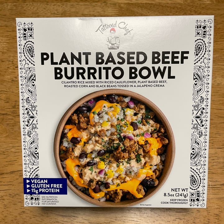 photo of Tattooed Chef Plant Based Beef Burrito Bowl shared by @paws-and-paths on  31 Jul 2023 - review