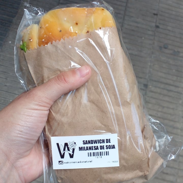 photo of Wako Mercado Natural Sándwich De Milanesa De Soja shared by @agusmayer on  22 May 2023 - review