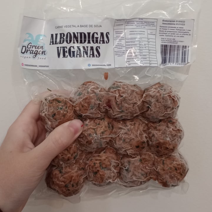 photo of Green Dragon - Vegan food Albóndigas veganas shared by @cerezaazul on  13 May 2023 - review