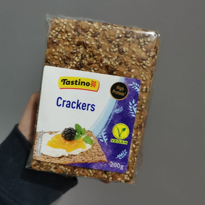 photo of Tastino crackers High Protein shared by @murderdollie on  18 Feb 2023 - review