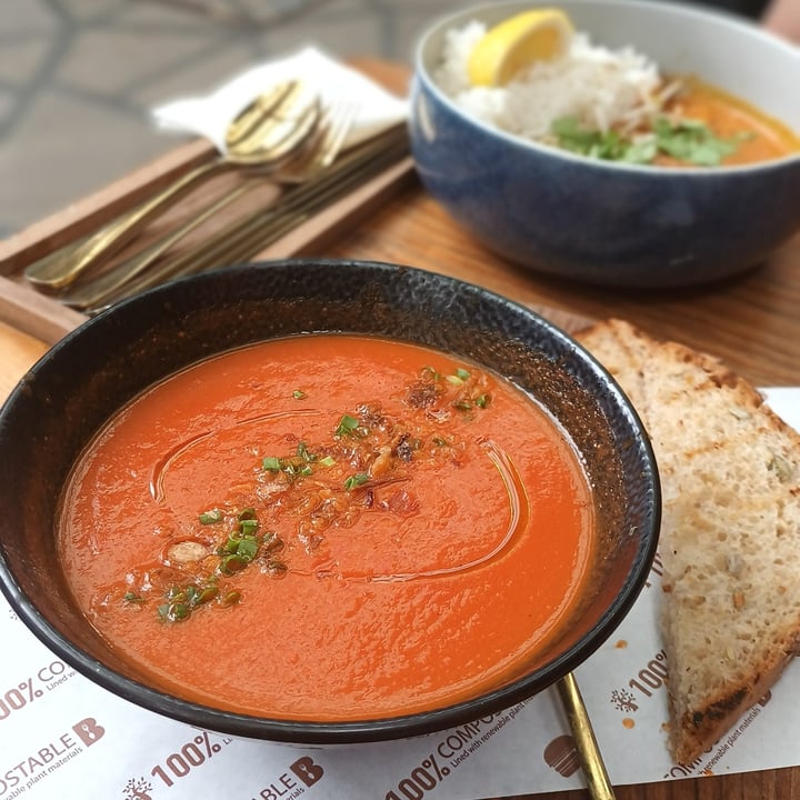 photo of Genius Central Singapore Heavenly tomato soup shared by @vegananu on  02 Jan 2023 - review
