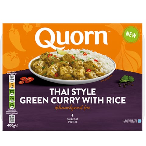 Quorn Thai style green curry with rice Reviews abillion
