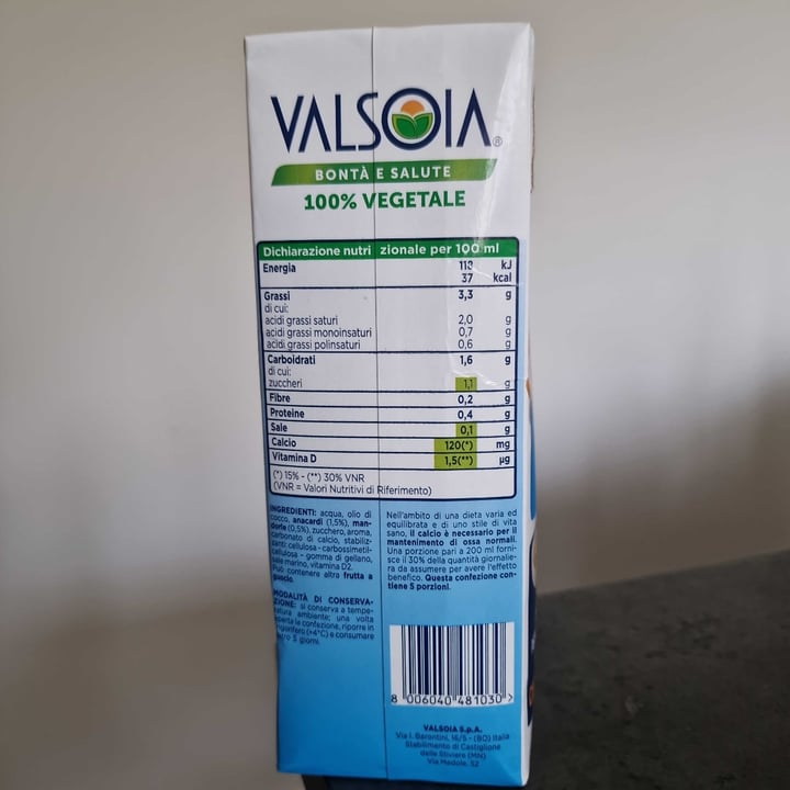 photo of Valsoia GRAN GUSTO LATTE shared by @mrspixie on  02 Jan 2023 - review