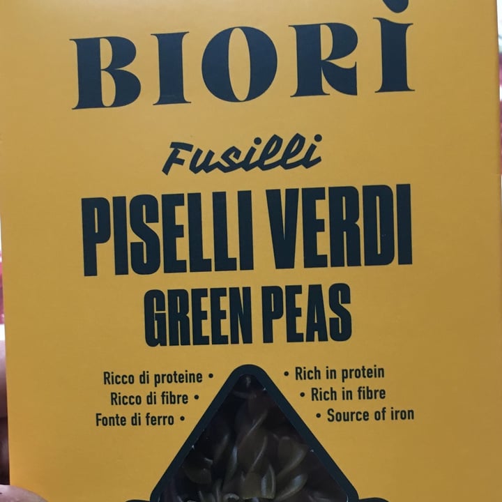 photo of Biori Fusilli Piselli Verdi Green Peas shared by @lui-dix on  23 Mar 2023 - review