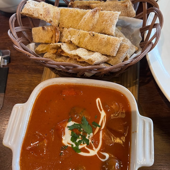 photo of Roots Bistro tomato mushroom meatball stew with sourdough naan shared by @ginger-t on  16 Aug 2023 - review