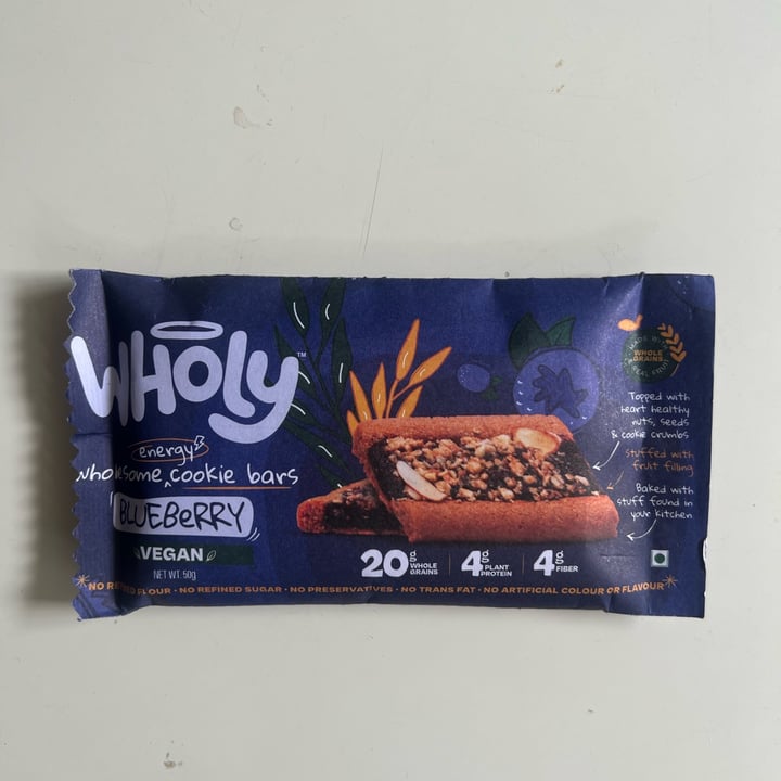 photo of Wholy Wholesome Cookie Bar Blueberry shared by @beingdhaval on  25 Jul 2023 - review