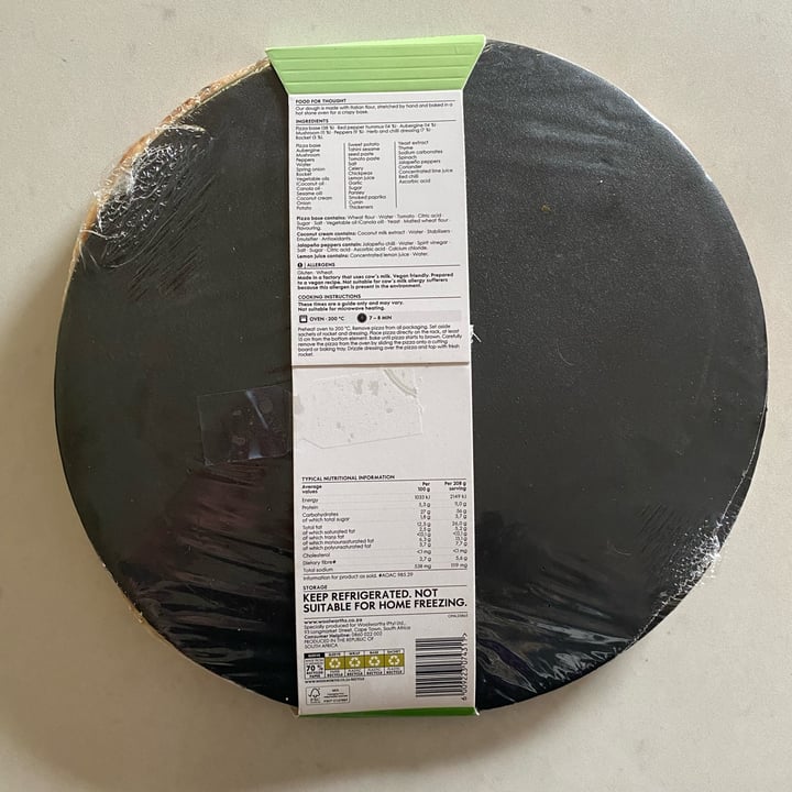 photo of Woolworths Food aubergine & hummus pizza shared by @neale on  25 Jan 2023 - review