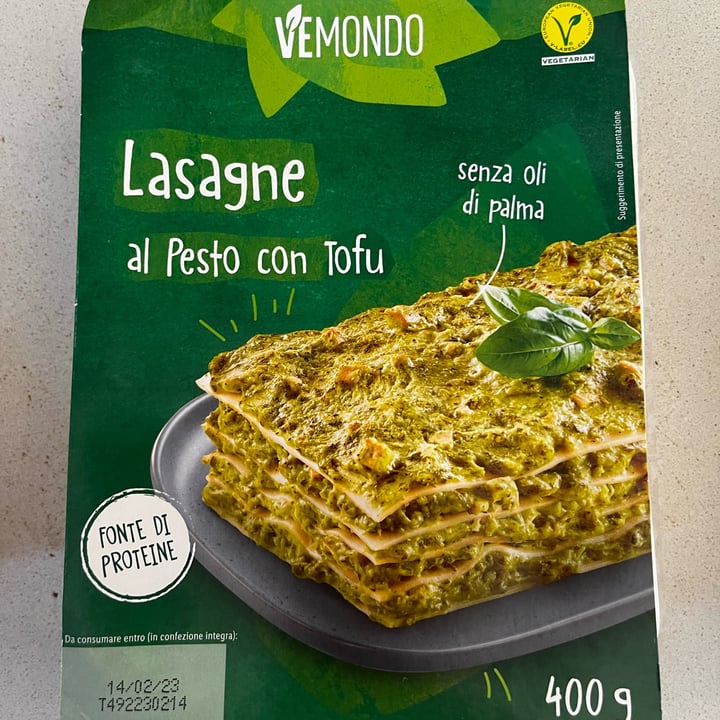 photo of Vemondo Vegan Lasagna shared by @mariabonioli on  14 Jan 2023 - review