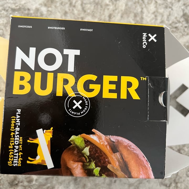 photo of NotCo Not Burger shared by @danielsweeney on  16 Jan 2023 - review