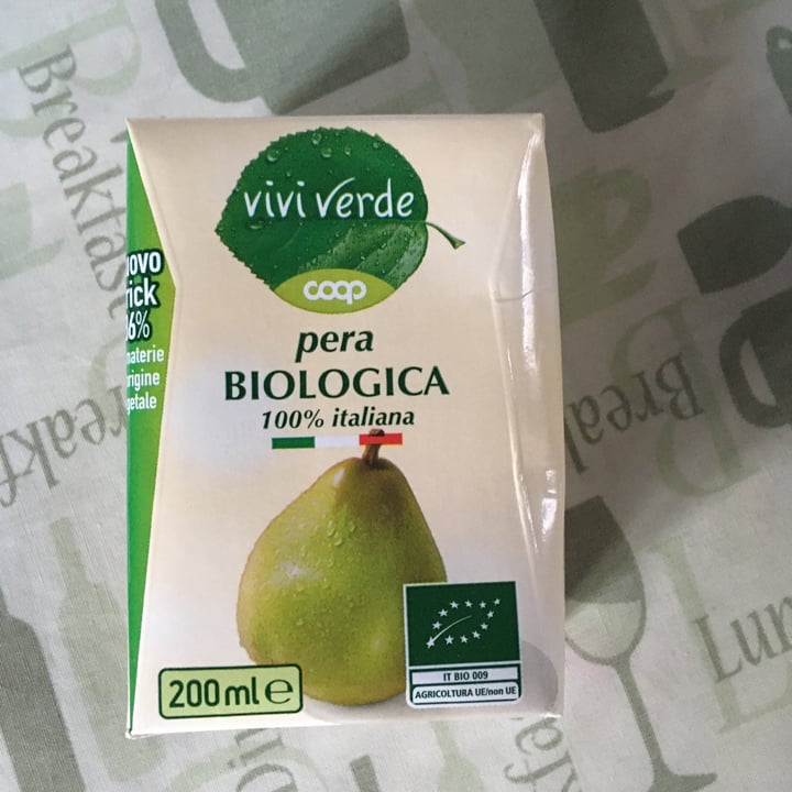 photo of Vivi Verde Coop Succo Pera 200ml shared by @giuliaz on  20 Jan 2023 - review