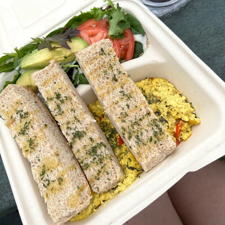 photo of Peace Cafe Tofu Scramble shared by @carrieannburns on  27 Feb 2023 - review