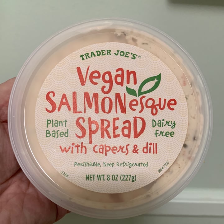 photo of Trader Joe's Vegan Salmonesque Spread shared by @onehungryvegan on  23 Jan 2023 - review