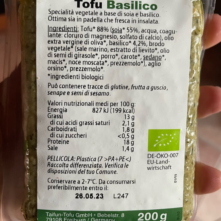 photo of Taifun Tofu al basilico shared by @elevandi on  26 May 2023 - review