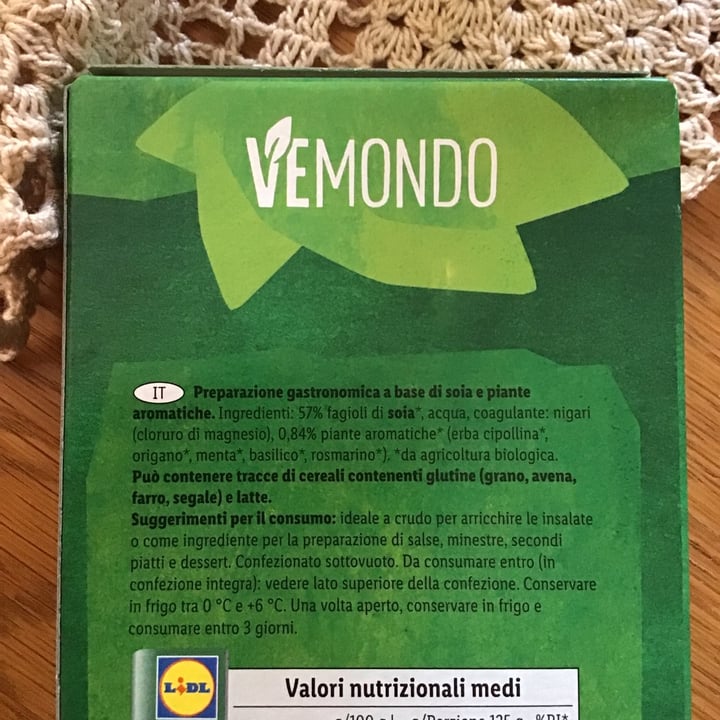 photo of Vemondo Tofu alle erbette shared by @laurazannoni on  06 Mar 2023 - review