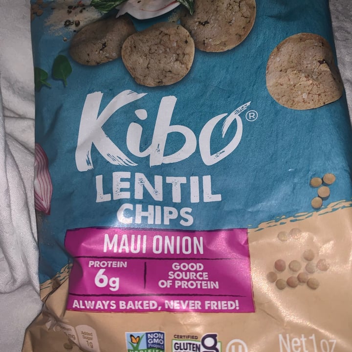 photo of Kibo lentil chips maui onion shared by @clarec36 on  26 Feb 2023 - review