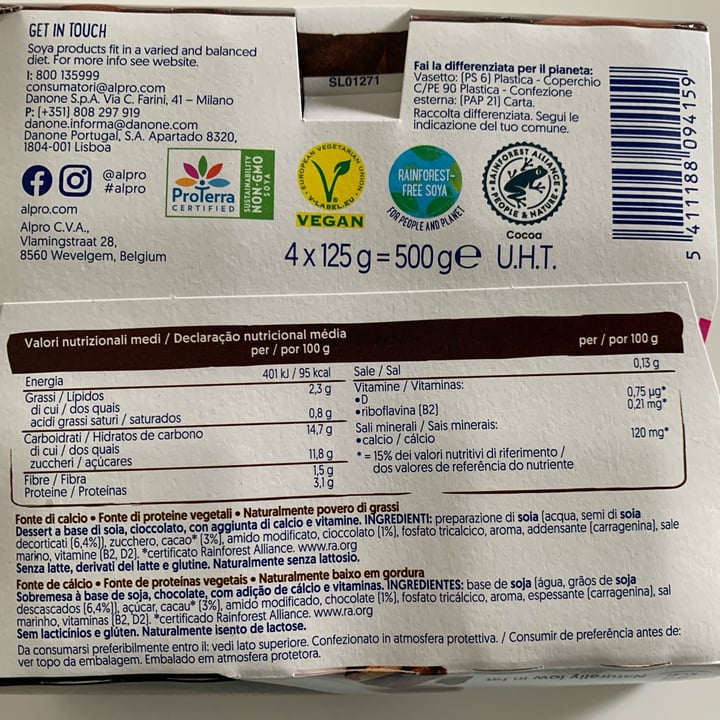 photo of Alpro Devilishly dark chocolate plant based dessert shared by @francyt on  19 Mar 2023 - review
