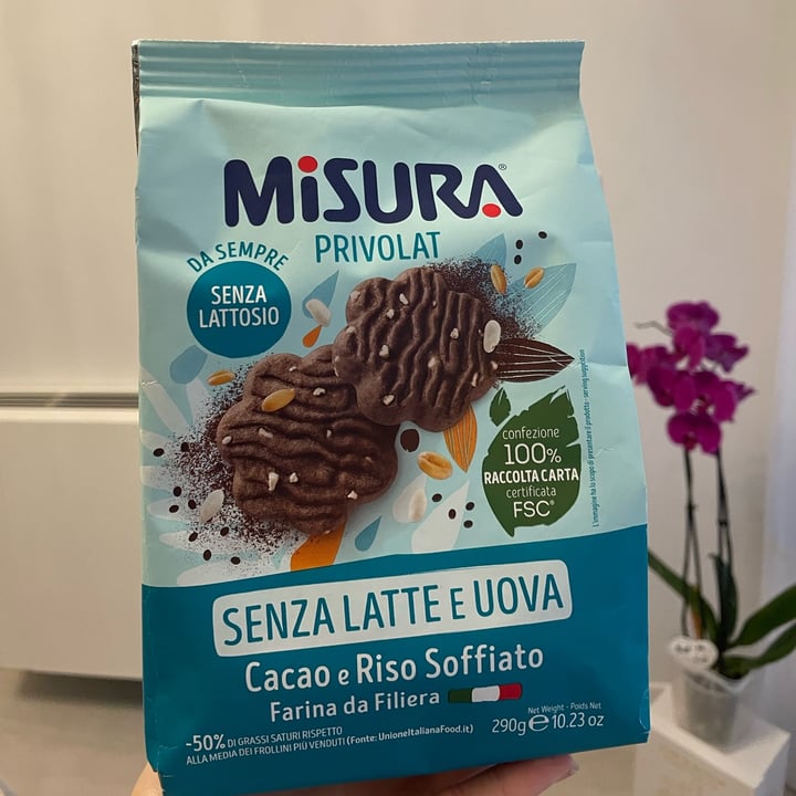 photo of Misura Biscotti con cacao e riso soffiato - Privolat shared by @dsreview on  11 Jul 2023 - review