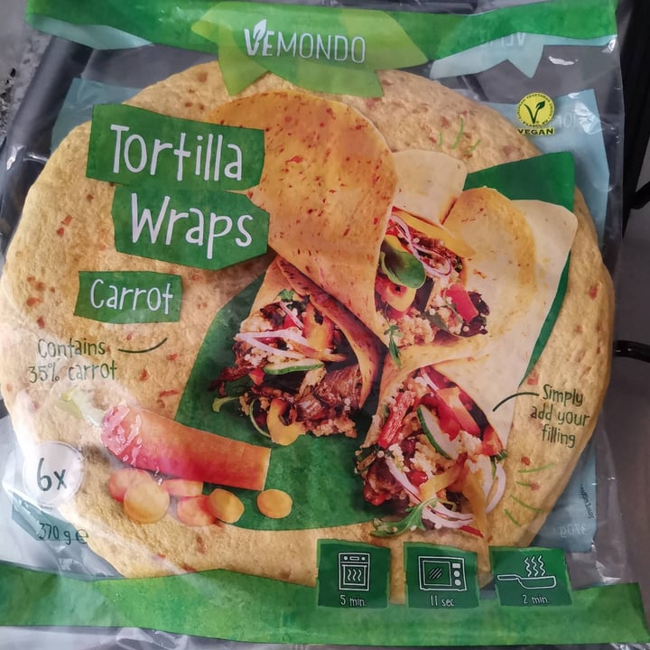 photo of Vemondo Tortilla Wraps Carrot shared by @oscarpuppy on  16 Aug 2023 - review