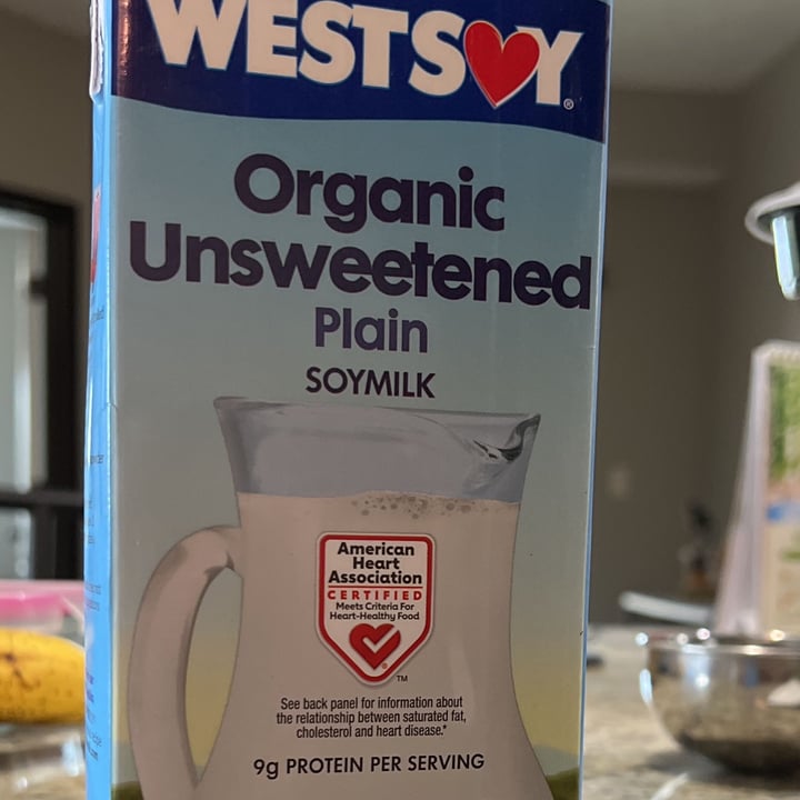 photo of WestSoy Organic Unsweetened Plain Soymilk shared by @thatveganbaygal on  06 Feb 2023 - review