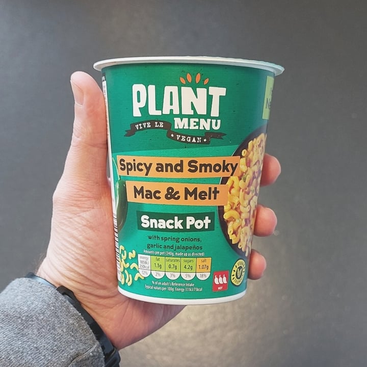 photo of Plant Menu Spicy and Smoky Mac & Melt Snack Pot shared by @lt14gjc on  09 Feb 2023 - review