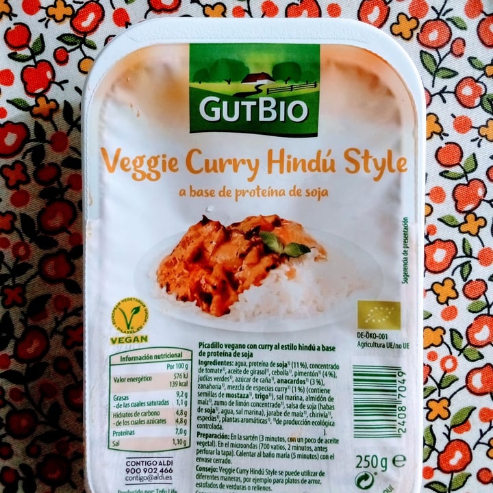 photo of GutBio Veggie curry Hindú style shared by @troosti on  26 May 2023 - review