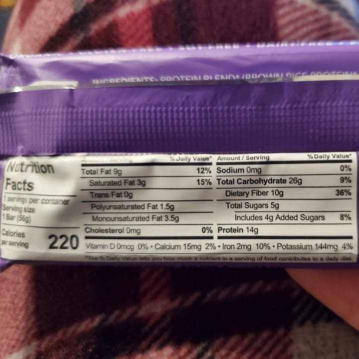 photo of Aloha chocolate fudge brownie protein bar shared by @bocca on  10 Feb 2023 - review