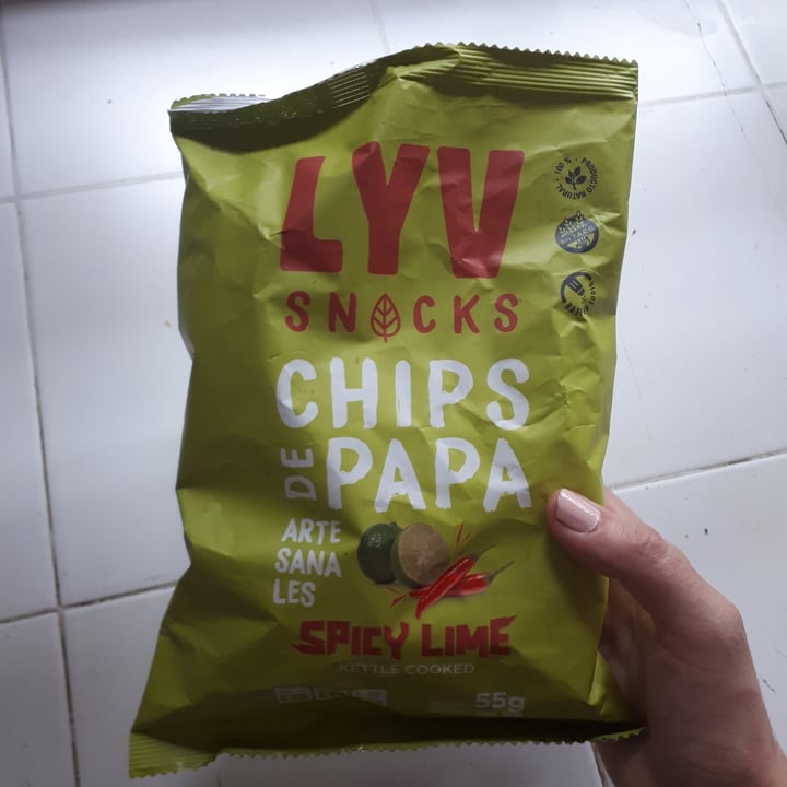 photo of Lyv snacks Chips De Papa Spicy Lime shared by @aracelitamargo on  23 Dec 2022 - review