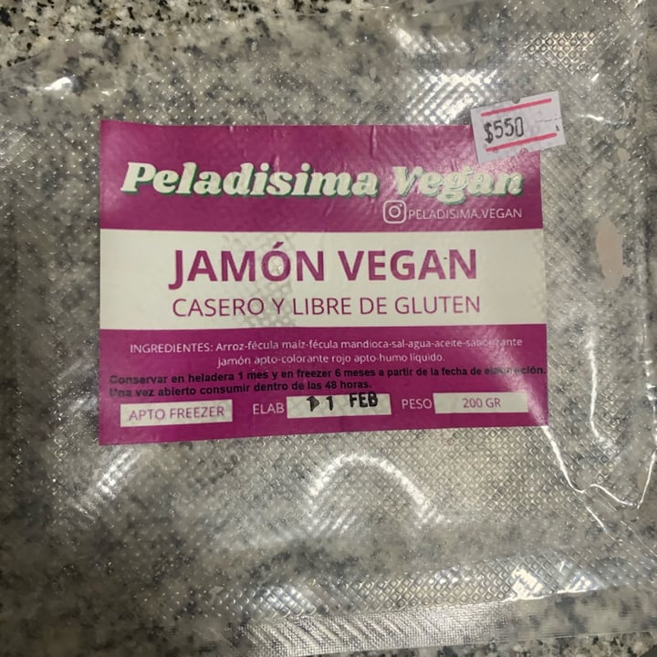 photo of Peladisima Vegan Jamón shared by @naleuem on  16 Mar 2023 - review