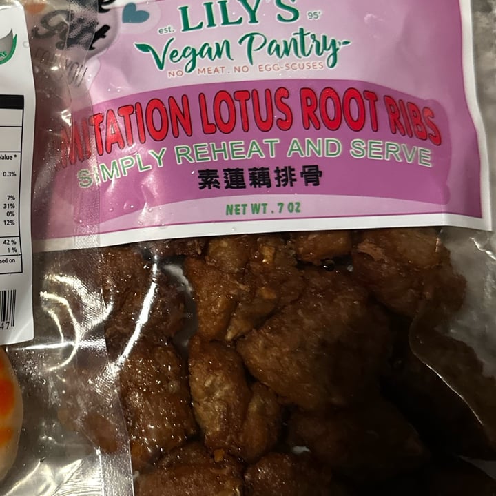 photo of Lily's vegan pantry  Lotus Root Ribs shared by @thechubbyvegan on  24 Jul 2023 - review