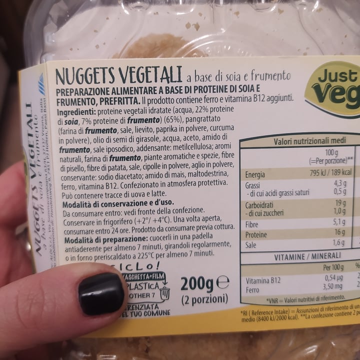 photo of Just Veg! (ALDI Italy) Nuggets Vegetali shared by @valy on  13 Jan 2023 - review